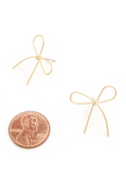 27 Mini Metal Bow Earrings