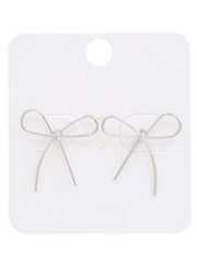 27 Mini Metal Bow Earrings