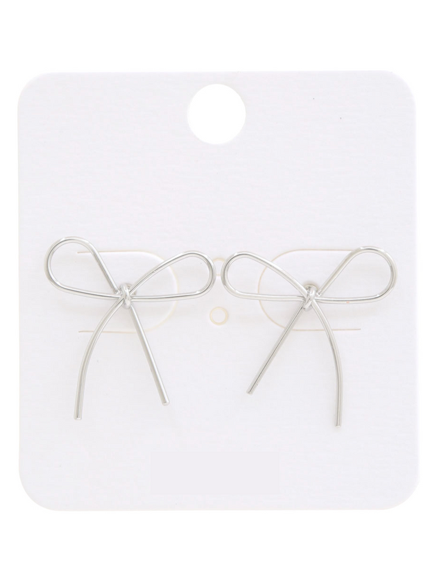 27 Mini Metal Bow Earrings