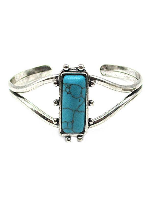 27 Western Concho Stone Cuff Bracelet