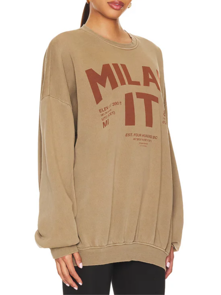 THE LAUNDRY ROOM Welcome to Milan/LA Crewneck Sweatshirt