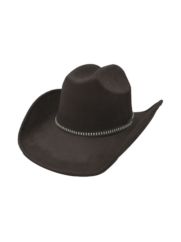 27 Studded Band Suede Cowboy Hat