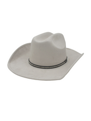 27 Studded Band Suede Cowboy Hat