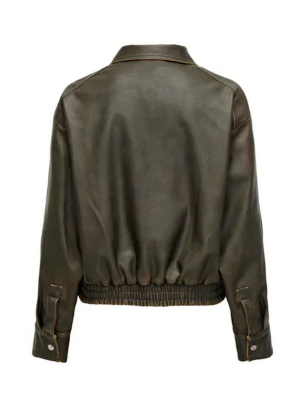 ONLY Marley Faux Leather Bomber Jacket