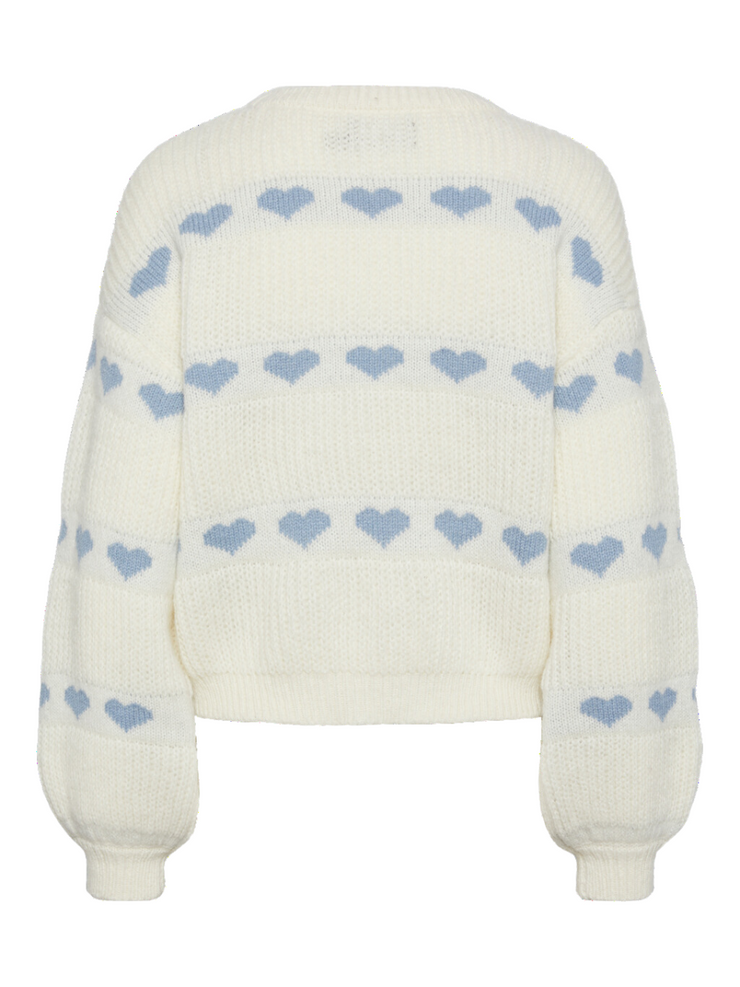 PIECES Crewneck Heart Sweater