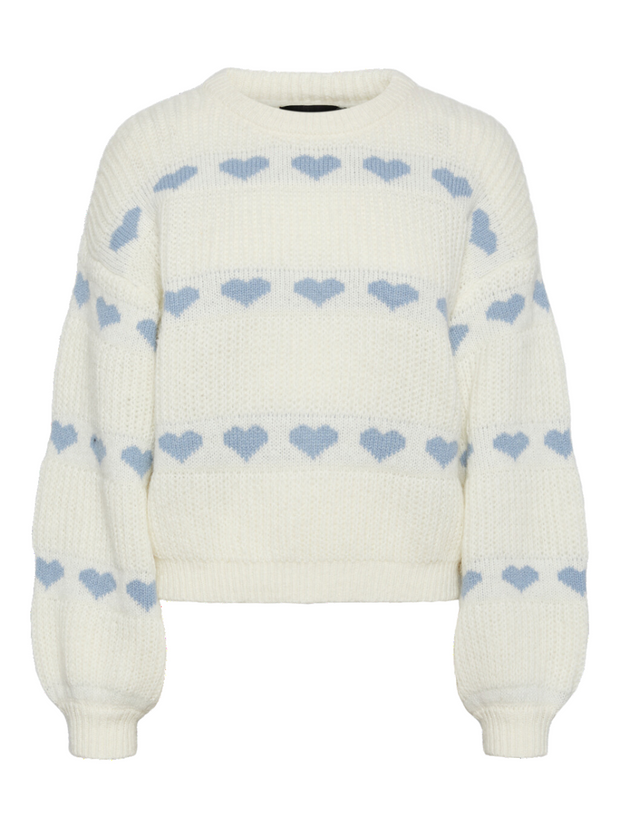 PIECES Crewneck Heart Sweater