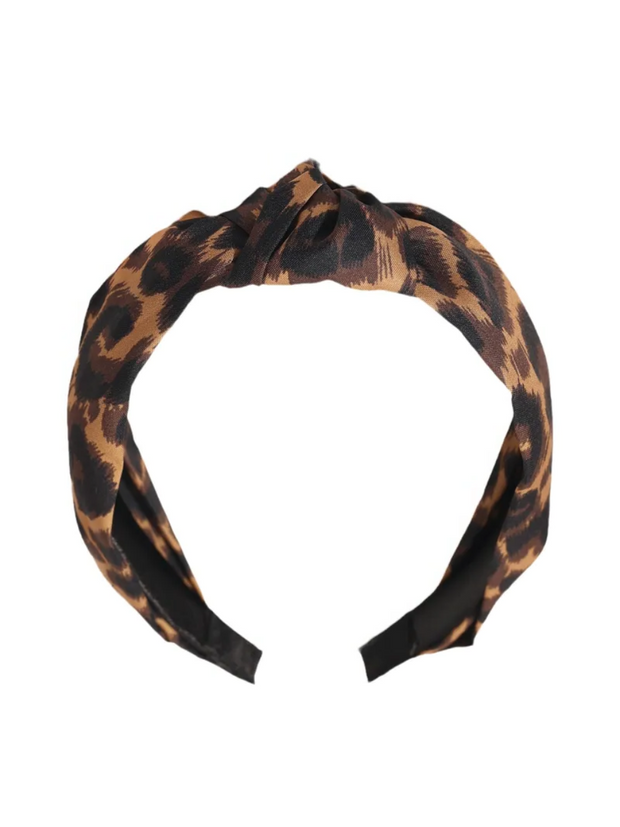 27 Knotted Leopard Print Headband