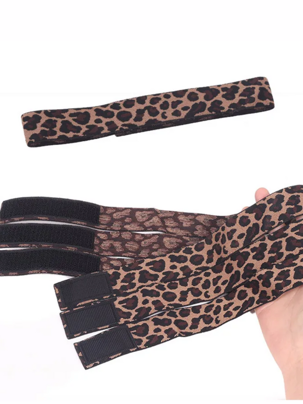 27 Elastic Velcro Leopard Headband