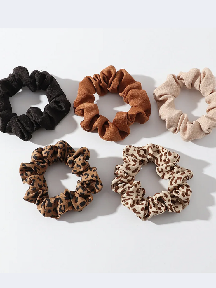 27 5 Piece Scrunchie Set