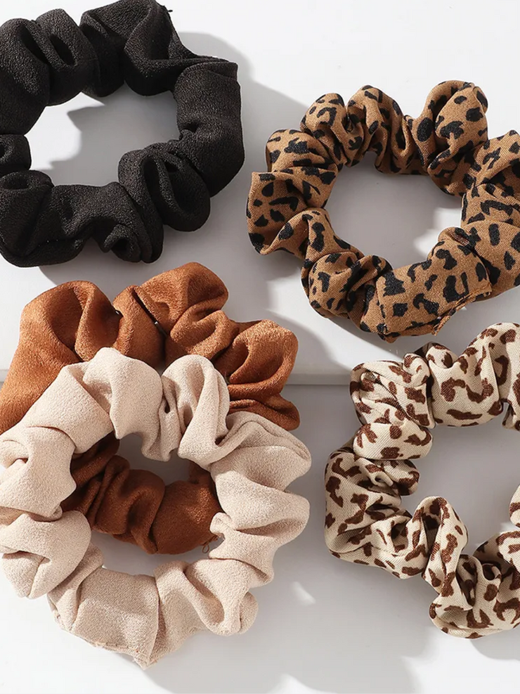 27 5 Piece Scrunchie Set