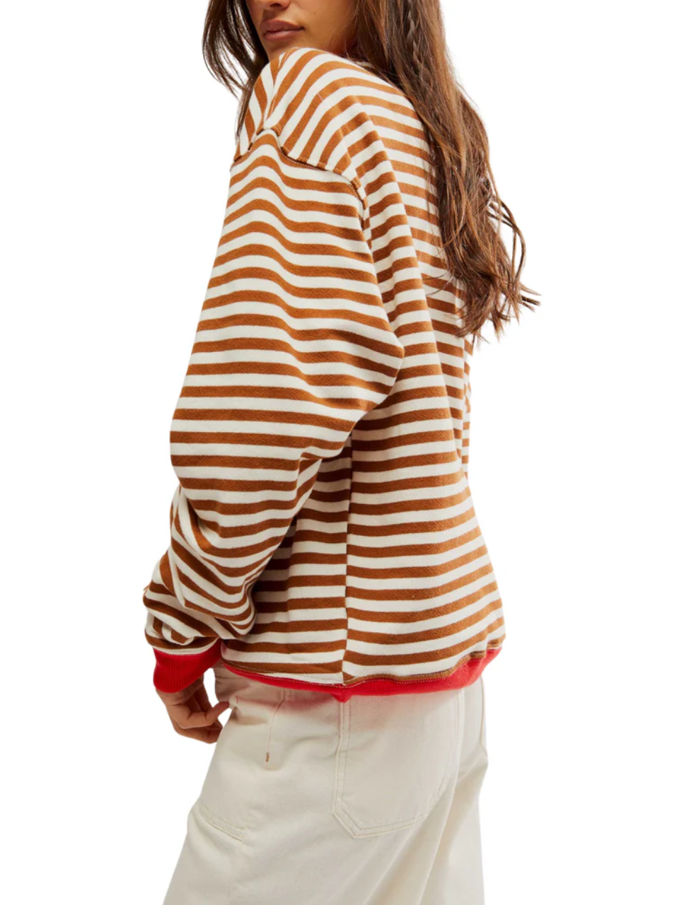 Free People ★ Classic Striped Oversized Crewneck Free People Classic Striped Oversized Crewneck – Josie's