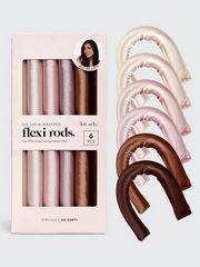 KITSCH Satin Wrapped Flexi Rods 6 Piece Set