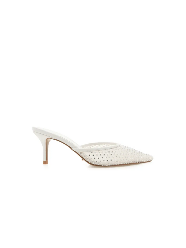 BILLINI Dez Diamante Mesh Kitten Heel