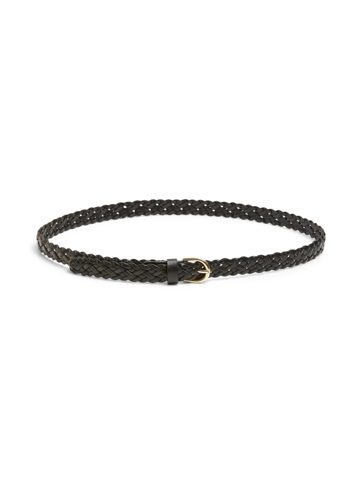 PIECES Avery Leather Braided Belt