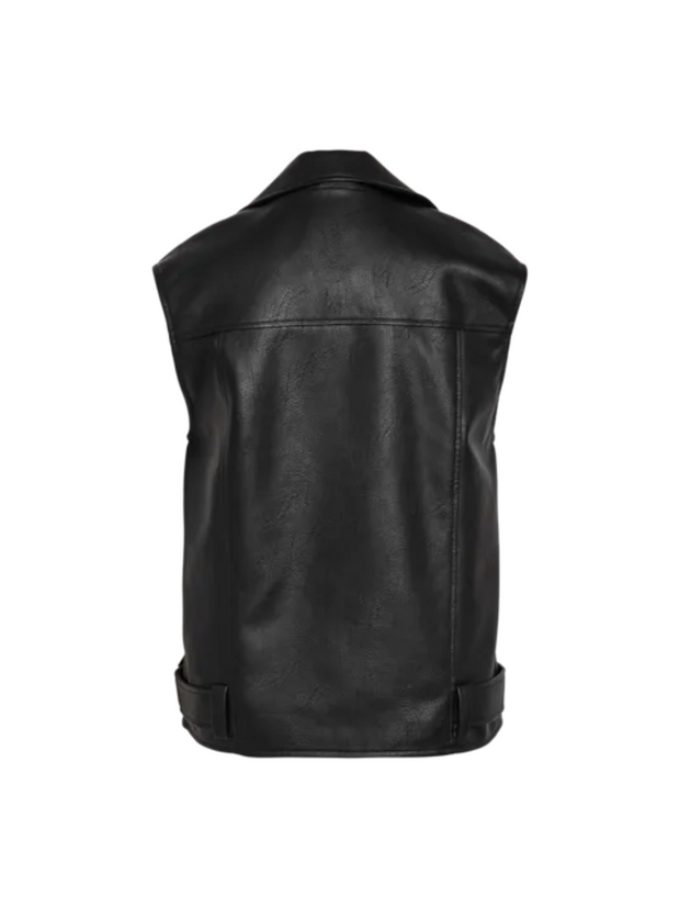 NOISY MAY Lina Faux Leather Vest