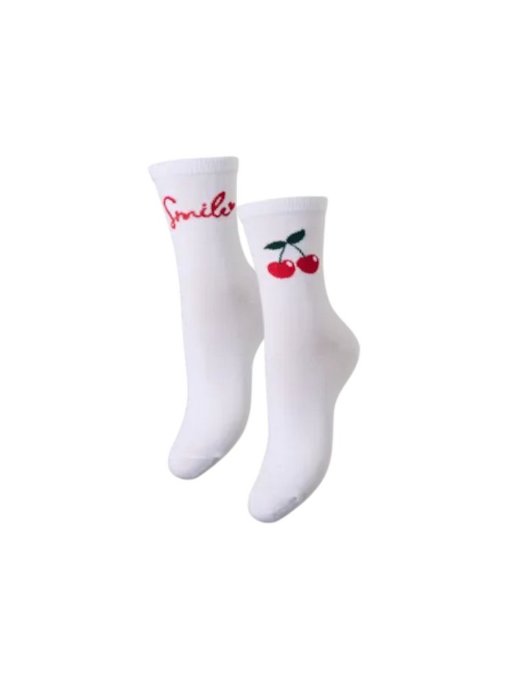 PIECES 2 Pack Cherry/Smile Socks