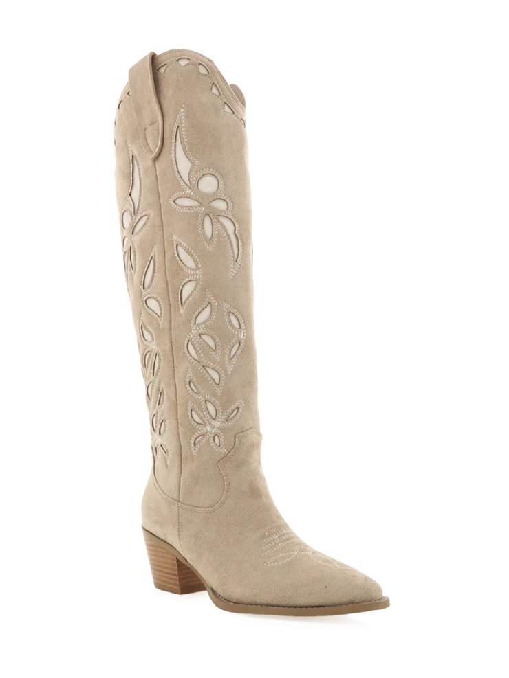 BILLINI Della Faux Suede Western Cowboy Boot