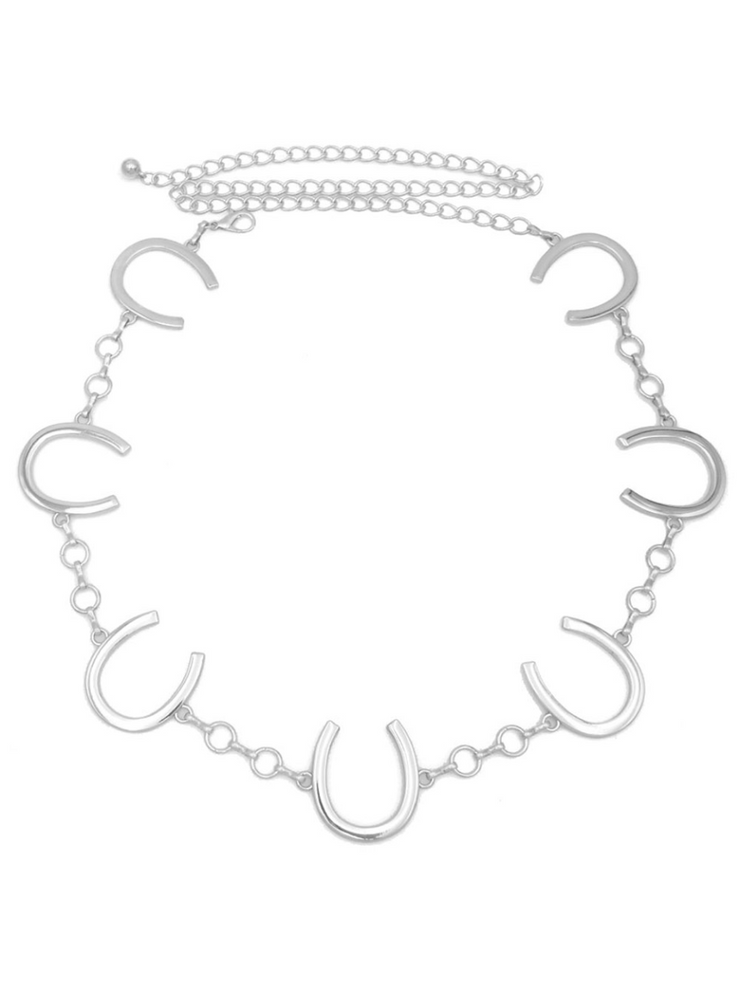 27 Horseshoe Charm Chain Belt