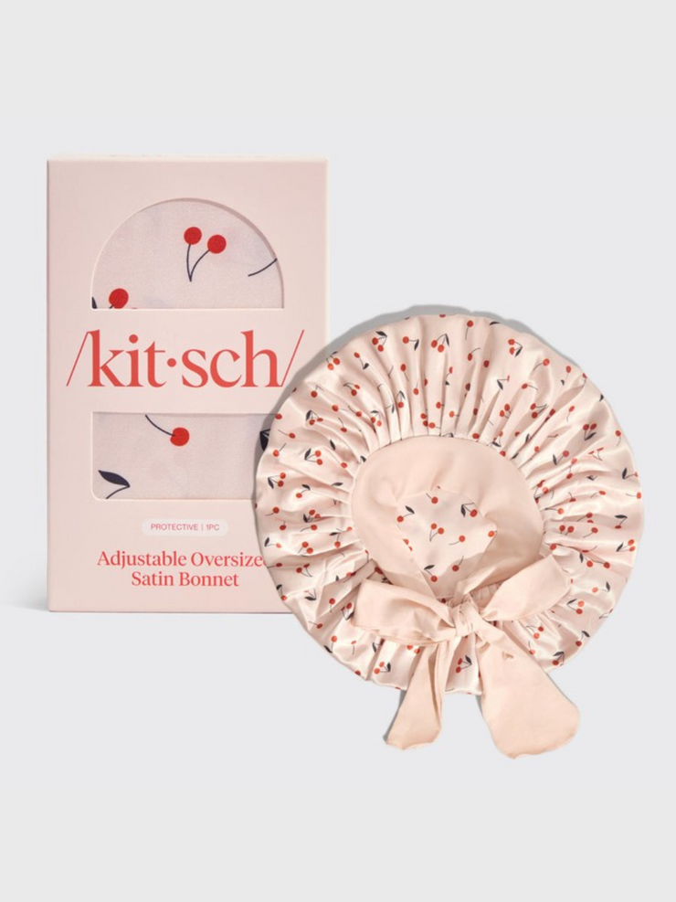 KITSCH Adjustable Oversized Satin Bonnet