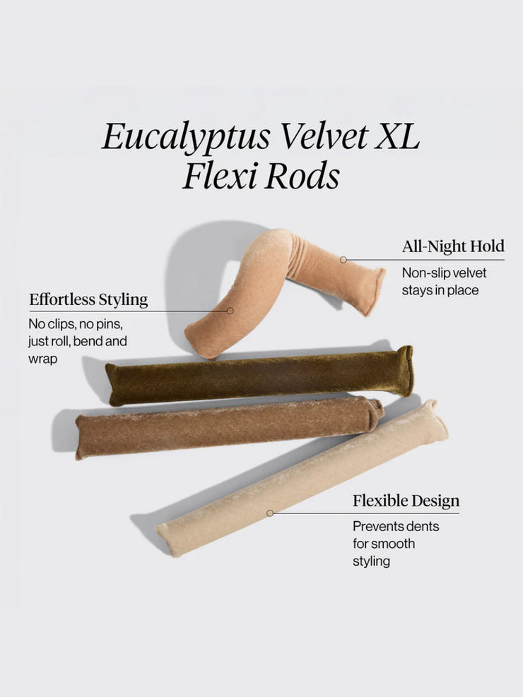 KITSCH Velvet XL Flexi Rods 4Pc Set