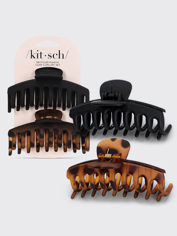 KITSCH Oversized Claw Clip 2pc Set