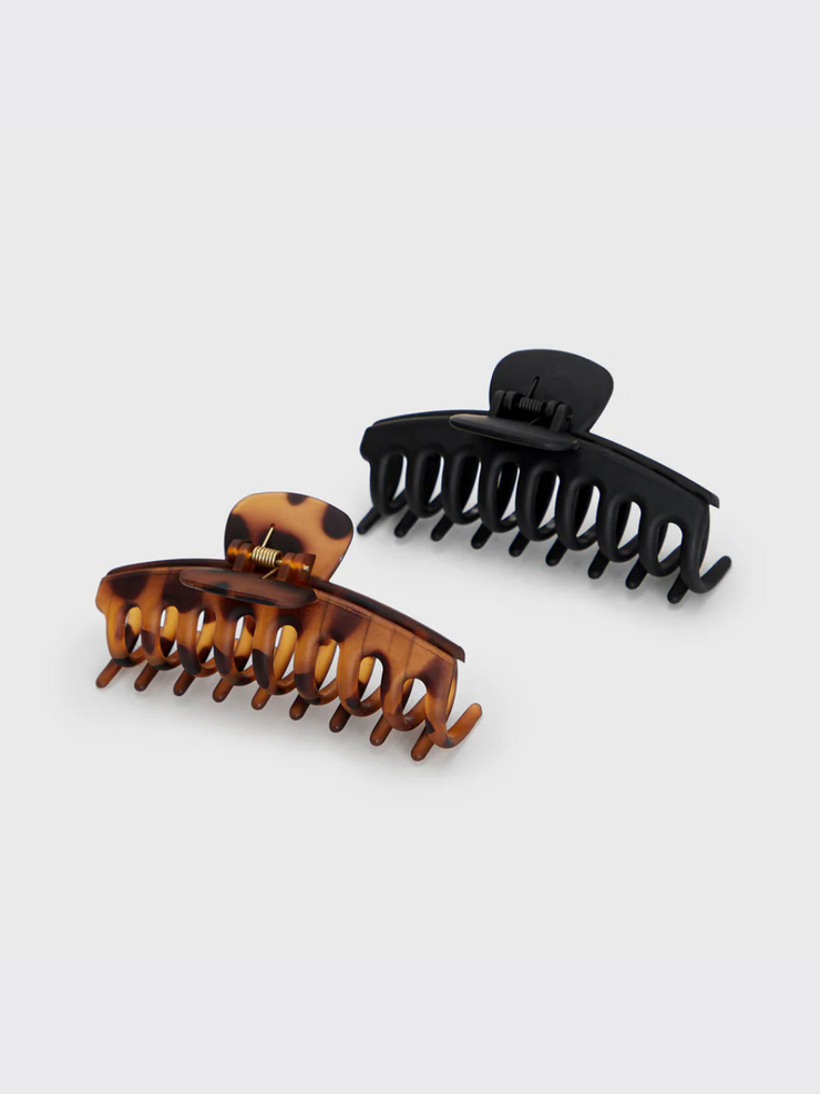 KITSCH Oversized Claw Clip 2pc Set