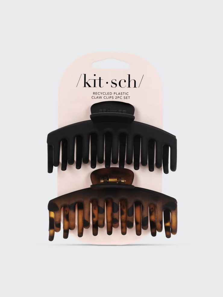 KITSCH Oversized Claw Clip 2pc Set