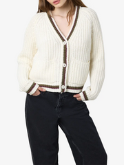 NOISY MAY Charlie Varsity Cardigan