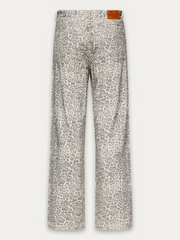 KUWALLA Shelly Wide Leg Leopard Jeans