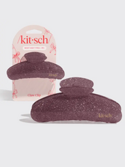 KITSCH Pink Glitter Claw Clip