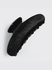 KITSCH Black Glitter Claw Clip