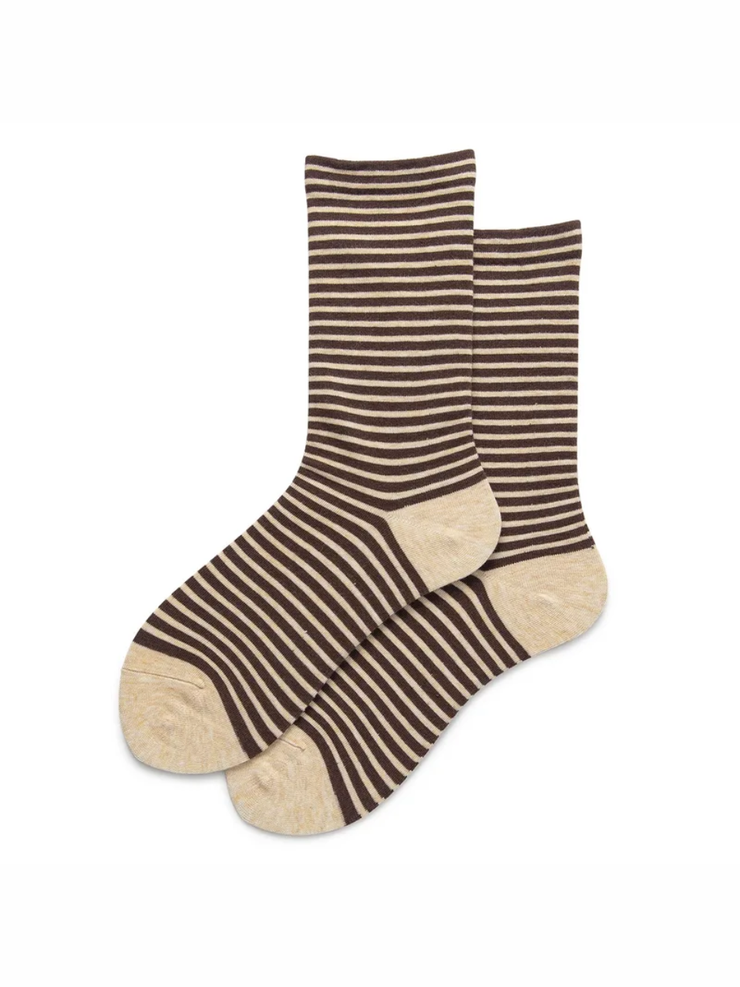 27 Striped Crew Socks