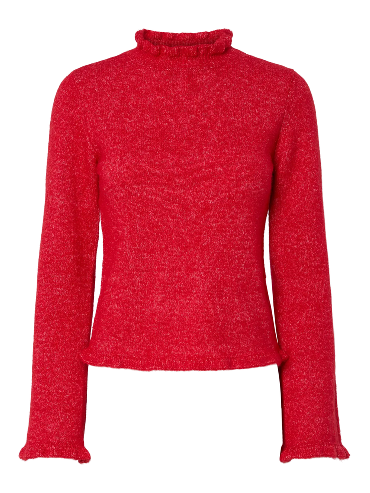 PIECES Jasmijn Knit Mock Neck Sweater