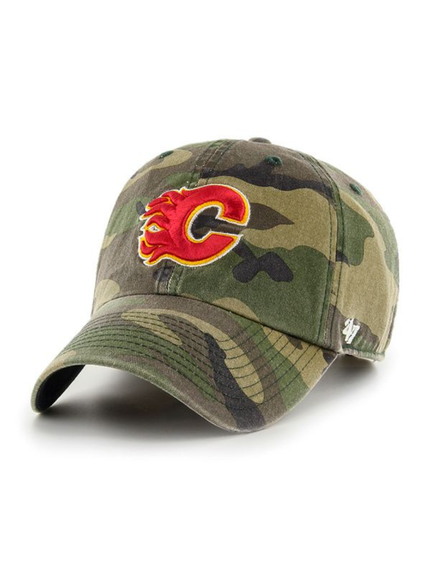 '47 BRAND NHL Calgary Flames Camo Clean Up Cap