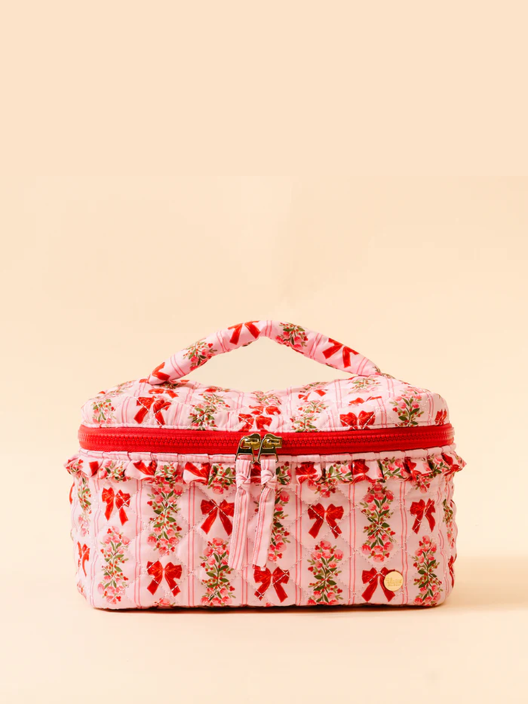 THE DARLING EFFECT Oh So Merry Quilted Cosmetic Bag