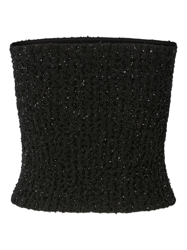 PIECES Ruth Glitter Knit Tube Top