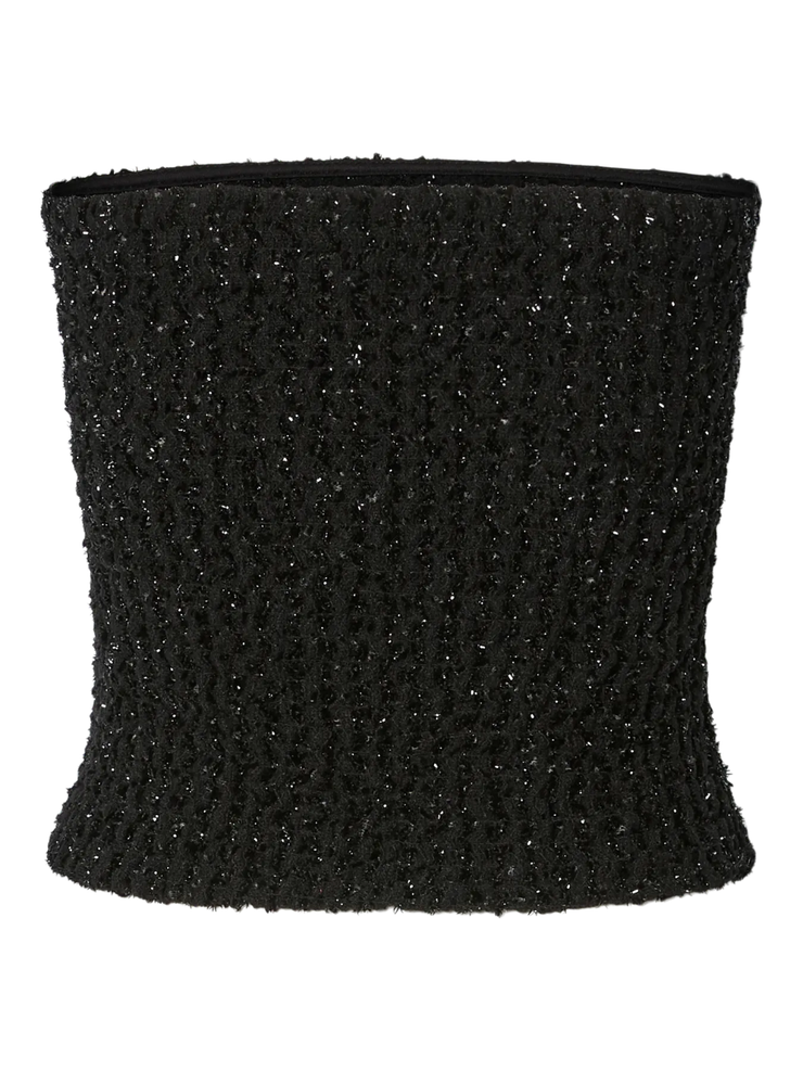 PIECES Ruth Glitter Knit Tube Top