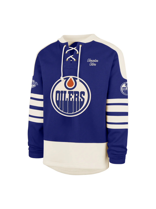 '47 BRAND NHL Edmonton Oilers Golden Age Eternal Lacer Pullover