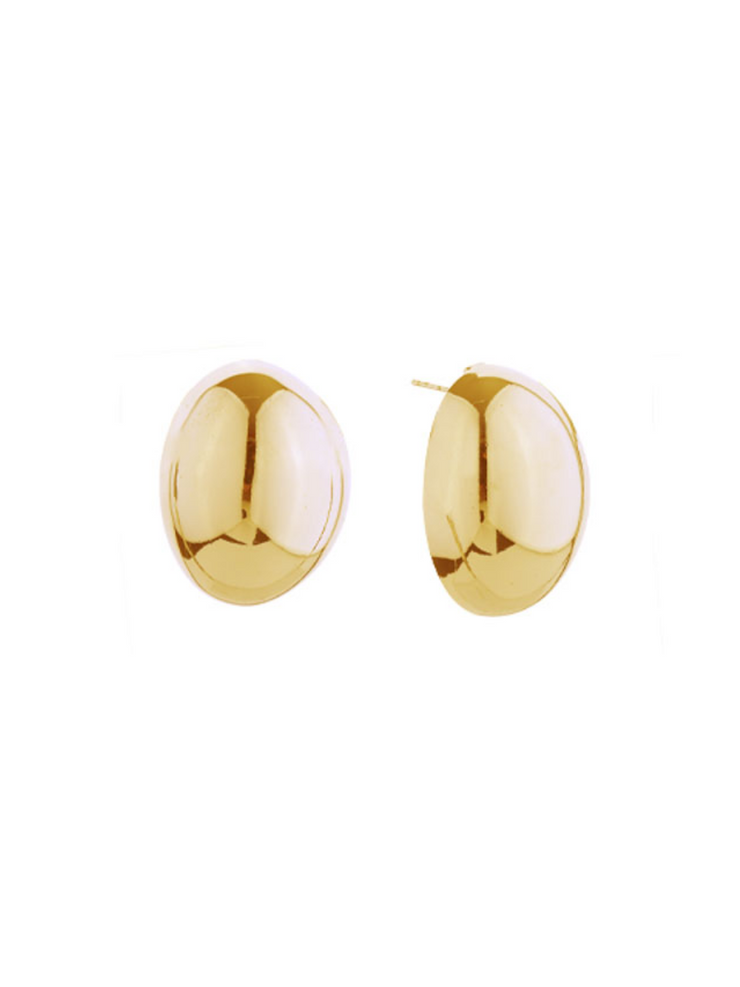 27 Small Oval Dome Stud Earrings