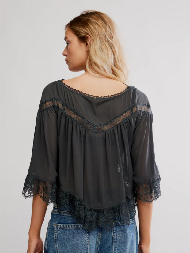 FREE PEOPLE Bali Midnight Rain Top