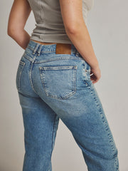 FREE PEOPLE Risk Taker Mid-Rise Straight