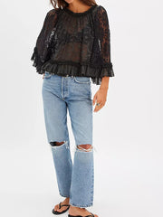 FREE PEOPLE Carly Cape Top