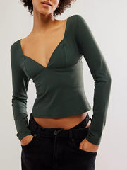 FREE PEOPLE Duo Corset Long Sleeve