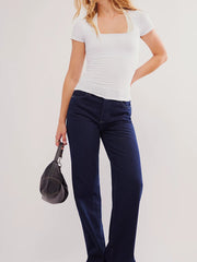 FREE PEOPLE Clean Lines Sunfade Baby Tee