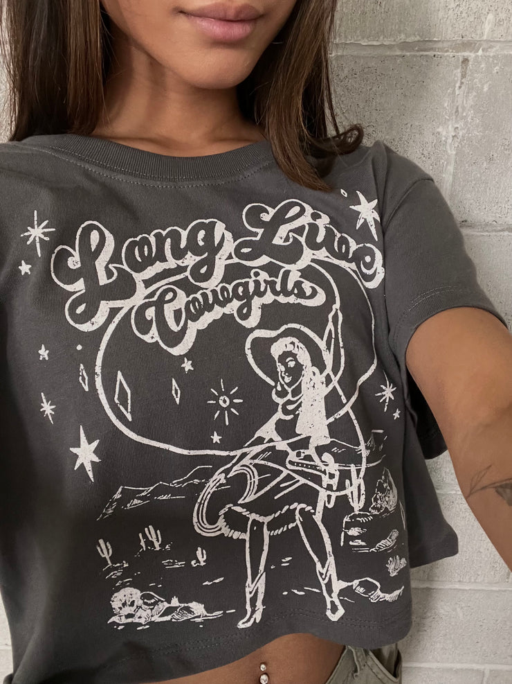27 Long Live Cowgirls Cropped Tee