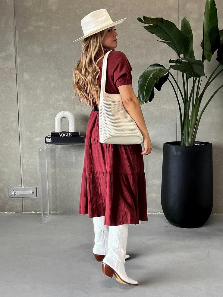 C'EST MOI Bohemian Tier Dress