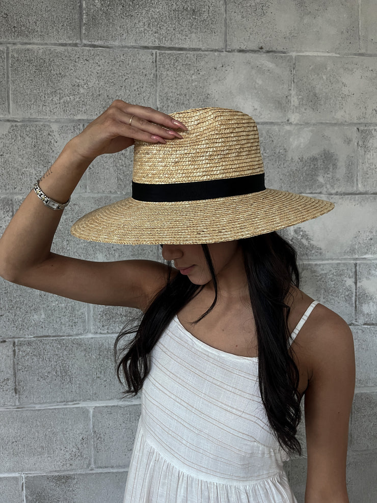 ACE OF SOMETHING Rhea Natural Straw Fedora