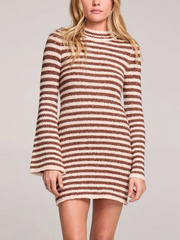 SALTWATER LUXE Audrie Striped Sweater Dress