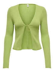 ONLY Mila Long Sleeve Tie Front Top