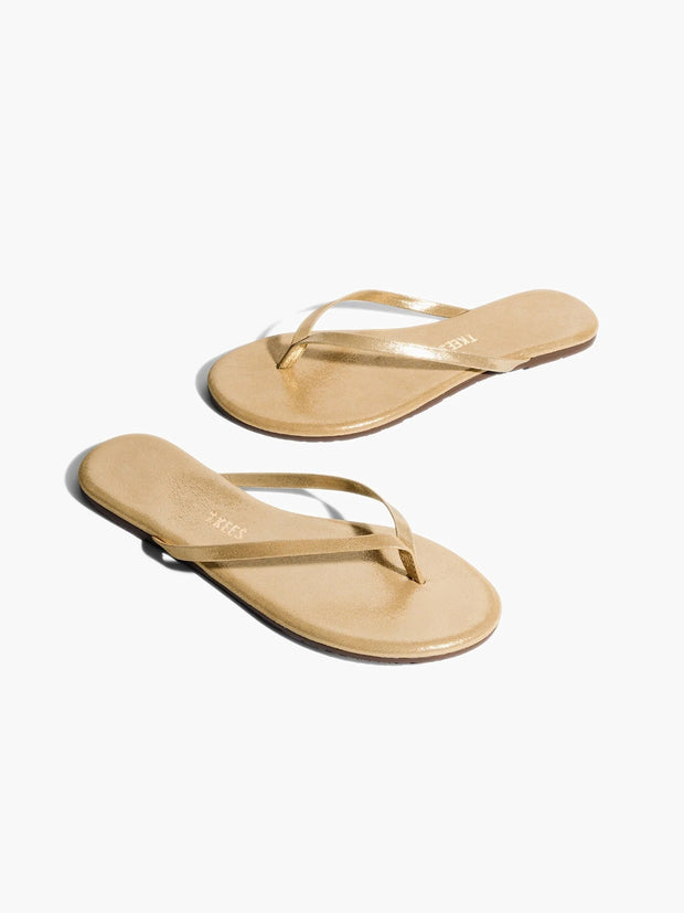 TKEES Lily Glitter Leather Flip Flip Sandal